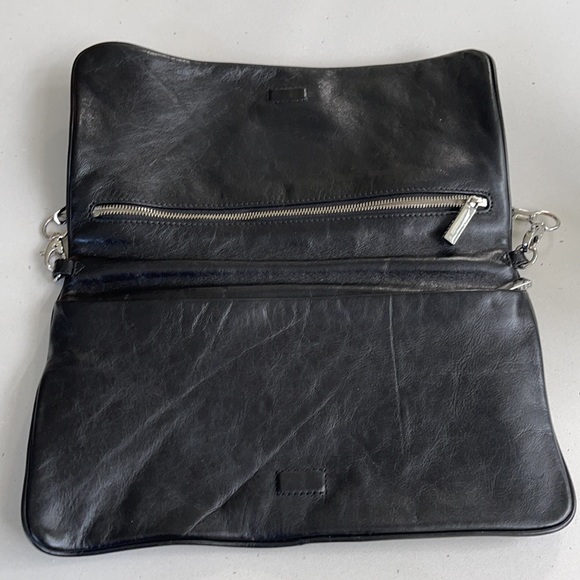 Tory Burch Reva black leather convertible clutch - Picture 4 of 10